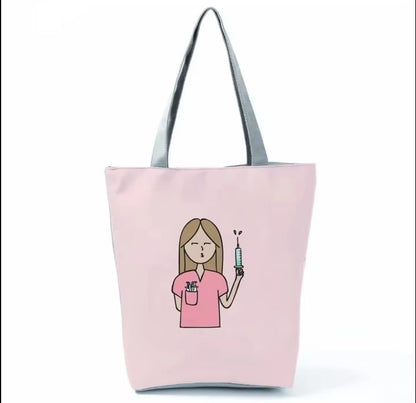Pink Tote Bag